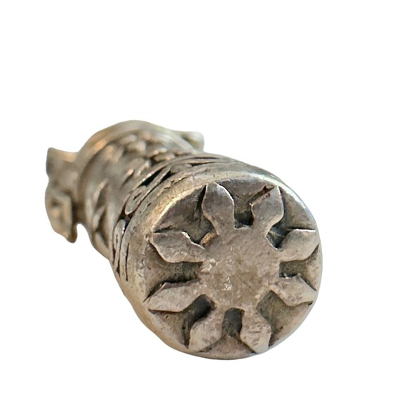 Sterling Silver Prayer/Poison Vial Locket Pendant - Picture 6 of 10